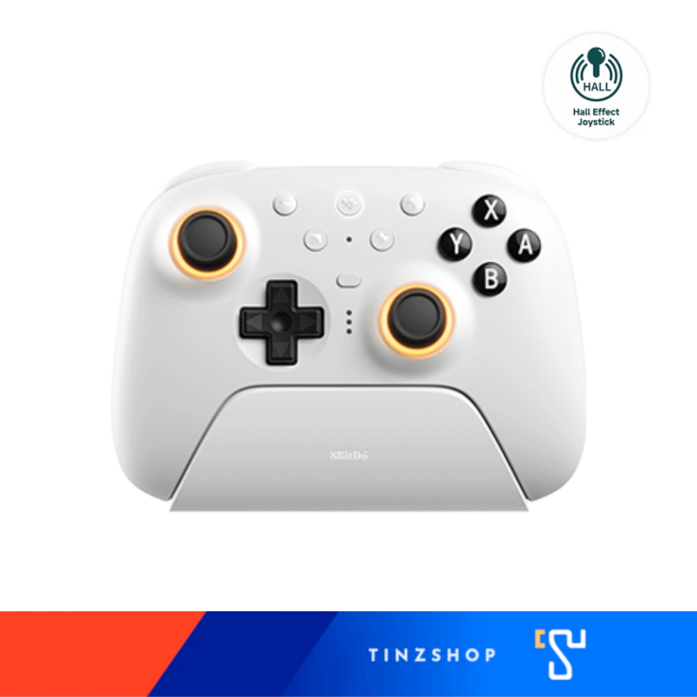 จอยเกมไร้สาย 8BITDO (80ND) ULTIMATE 2 BLUETOOTH & 2.4G สีขาว